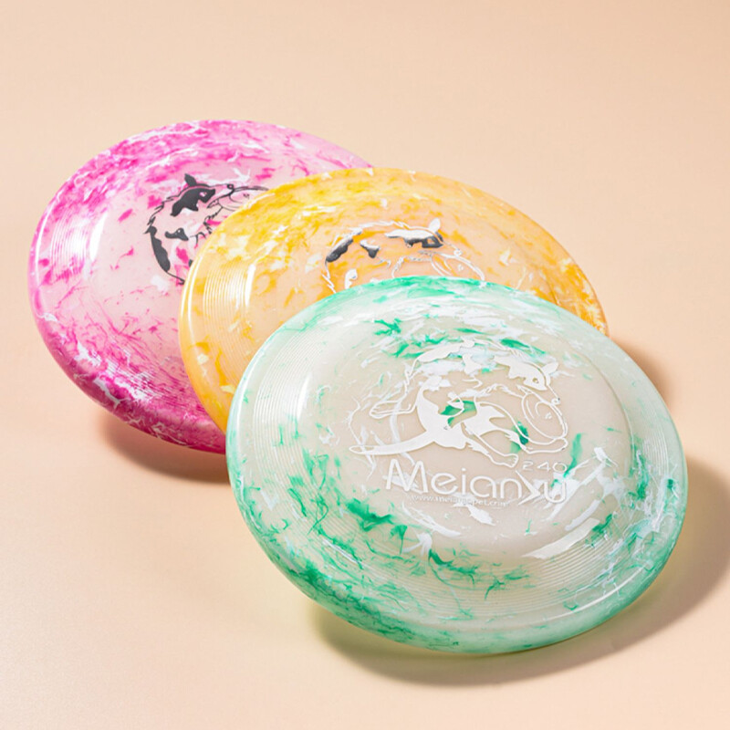 Joc din silicon pentru câini de companie de modă. Farfurie zburătoare. Jucărie pentru câini. Discuri zburătoare.