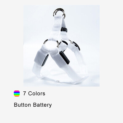 Regulējama Led Dog Siksna Maza Vidēja mirdzoša neilona Krūšu siksna Nakts drošības jostas Led Suņu Apkakles Veste Mājdzīvnieku piederumi