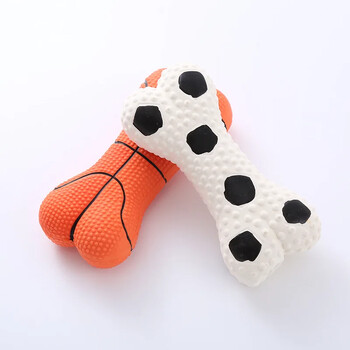 Pet Latex Dog Toys Sound Bone Basketball Bumps BB Call Toys Dog Pet Supplies