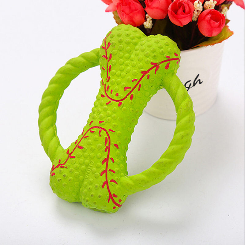 2019 m. naminis šuo šuniukas katės kramtukai žaislas natūralus lateksas kaulas girgždantis Žaislai Krepšinio raštas Naminio šuns žaislas Įkandimui atsparūs dantys