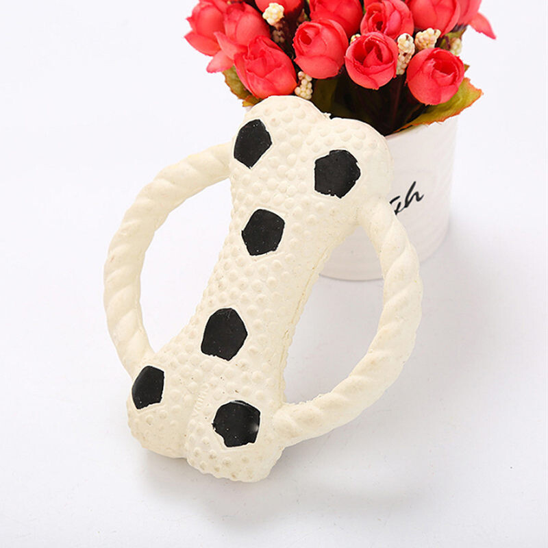 2019 m. naminis šuo šuniukas katės kramtukai žaislas natūralus lateksas kaulas girgždantis Žaislai Krepšinio raštas Naminio šuns žaislas Įkandimui atsparūs dantys