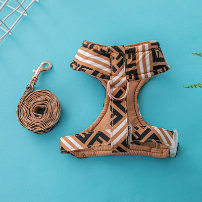 Augstas kvalitātes mājdzīvnieku siksnas Veste kucēnu suņu kaklasiksna Regulējama sieta zirglieta maziem un vidējiem suņiem Kaķēnu aksesuāri Kucēna pavadas komplekts