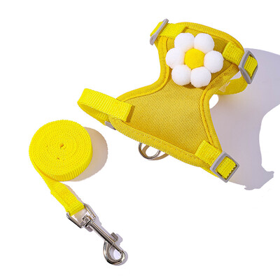 Šunų diržų traukimo pavadėlio rinkinys be traukiamo šuns liemenės dirželio Reguliuojamas šuniuko katės petnešos liemenė Čihuahua mopsas lauko vaikščiojimo pavadėlis