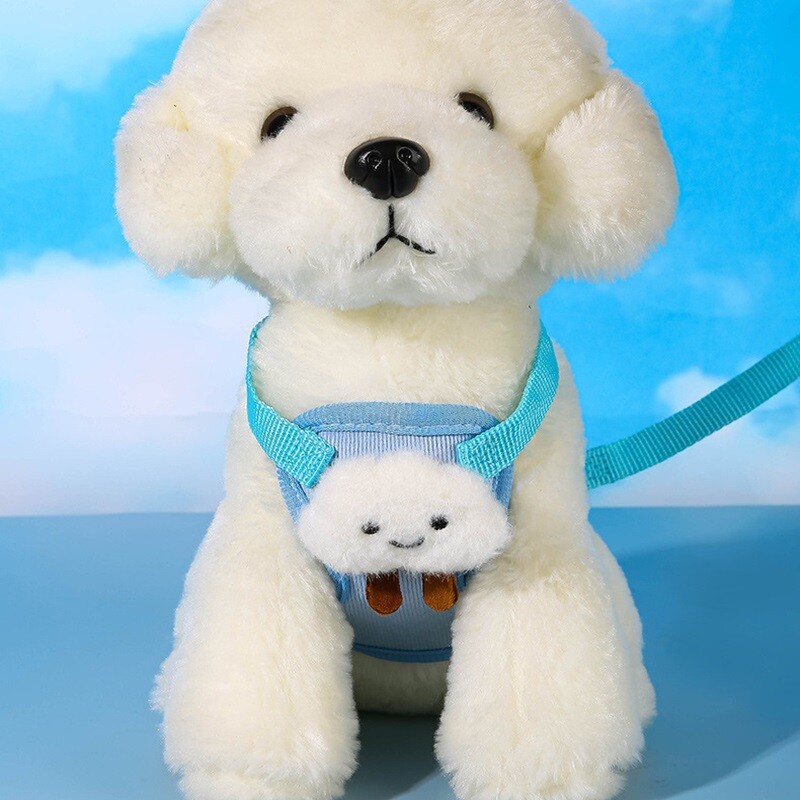 Šunų diržų traukimo pavadėlio rinkinys be traukiamo šuns liemenės dirželio Reguliuojamas šuniuko katės petnešos liemenė Čihuahua mopsas lauko vaikščiojimo pavadėlis