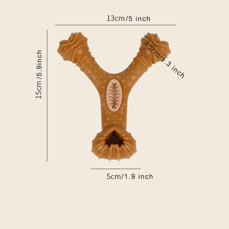 Jucării pentru câini, durabile și interactive, din lemn de 22 cm, pentru curățarea dinților, băț de mestecat de rasă mare, jucării pentru câini, indestructibile, durabile.