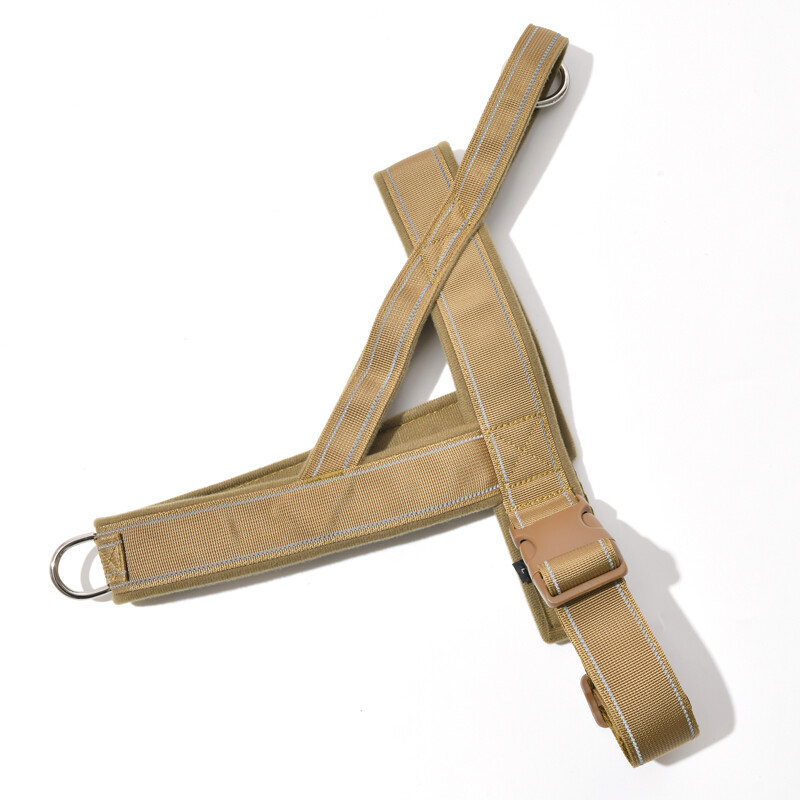 Ham durabil din nailon pentru câini Ham fără tragere pentru animale de companie cu mâner Ham de dresaj reflectorizant pentru câini mic, mediu, mare, ciobănesc german