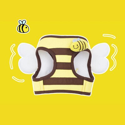 Mieli bičių kačiuko šuniukų pakinktai ir pavadėlio rinkinys Minkštas kvėpuojantis šunų liemenės petnešėlės naminių gyvūnėlių drabužiai mažiems čihuahua šunims