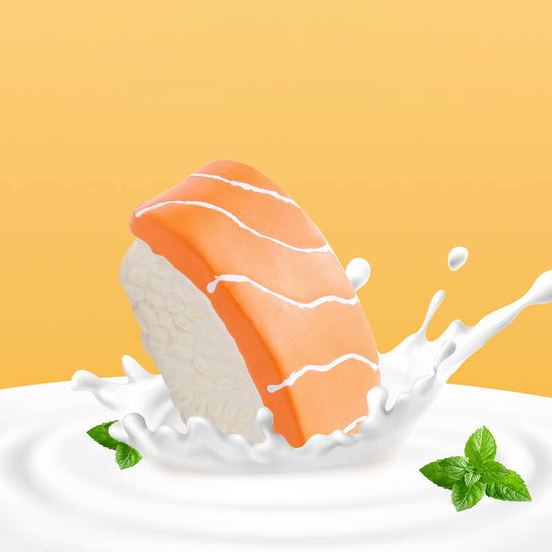 Jucărie de sushi pentru câine de companie Amuzant drăguț Jucării interactive scârțâitoare Rezistent la mușcături Rezistent la uzură Jucărie de mestecat Articole pentru animale de companie Cadou