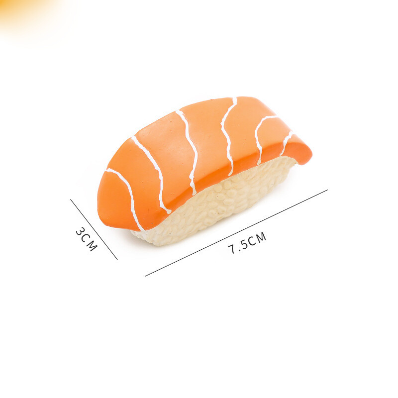 Jucărie de sushi pentru câine de companie Amuzant drăguț Jucării interactive scârțâitoare Rezistent la mușcături Rezistent la uzură Jucărie de mestecat Articole pentru animale de companie Cadou