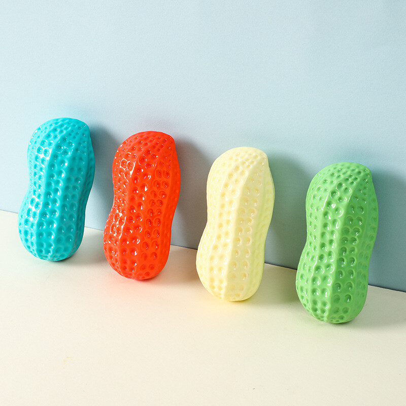 Jucărie pentru câini Ananas Căpșuni Chili Arahide Fructe Legume Seria TPR Dinți Rezistent la măcinat Jucărie interactivă pentru animale de companie