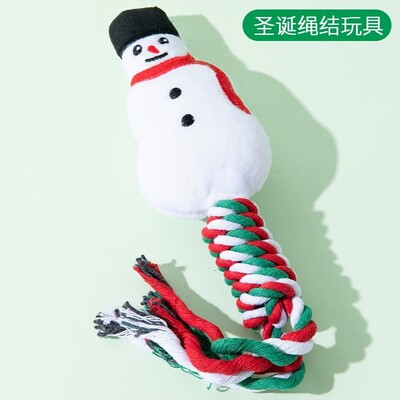 Šuns žaislas snaigė Kalėdų eglutės mazgas, atsparus įkandimams meškiukas