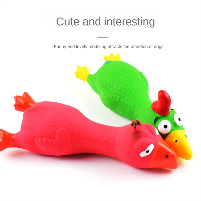 Rață din latex Articole drăguțe pentru animale de companie Jucării pentru câini pentru pisici Material creativ din latex Accesorii pentru câini Jucării pentru animale de companie în formă de pui Rezistent la mușcături