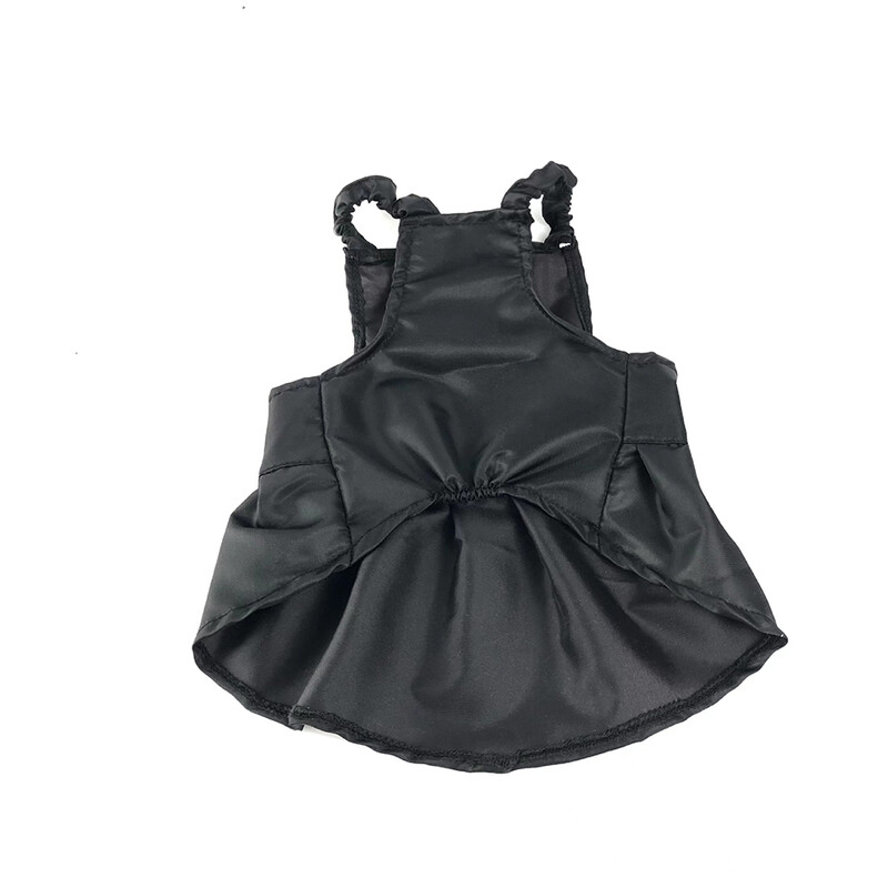 FATHIN Prabangaus stiliaus sijonas augintiniui Prancūzų buldogo dirželis Juoda suknelė mažiems ir vidutiniams šunims katėms XS-XXL