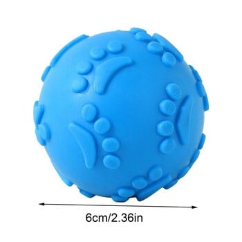 Dog Chew Squeaky Toy Ball Squeaker Chew Ball Toy Latex Άθραυστο Squeak για εξωτερικούς χώρους Παιχνίδια σκύλων για μικρές μεσαίες και μεγάλες φυλές