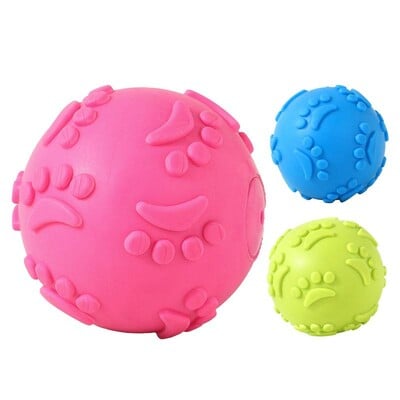 Dog Chew Squeaky Toy Ball Squeaker Chew Ball Toy Latex Άθραυστο Squeak για εξωτερικούς χώρους Παιχνίδια σκύλων για μικρές μεσαίες και μεγάλες φυλές