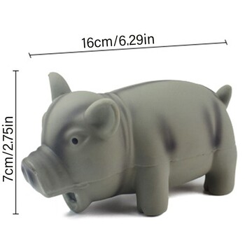 1PC Cute Rubber Sound Pig Grunting Squeak Latex Pet Chew Toys for Dog Squeaker Chew Training Puppy Supplies Προϊόντα για κατοικίδια