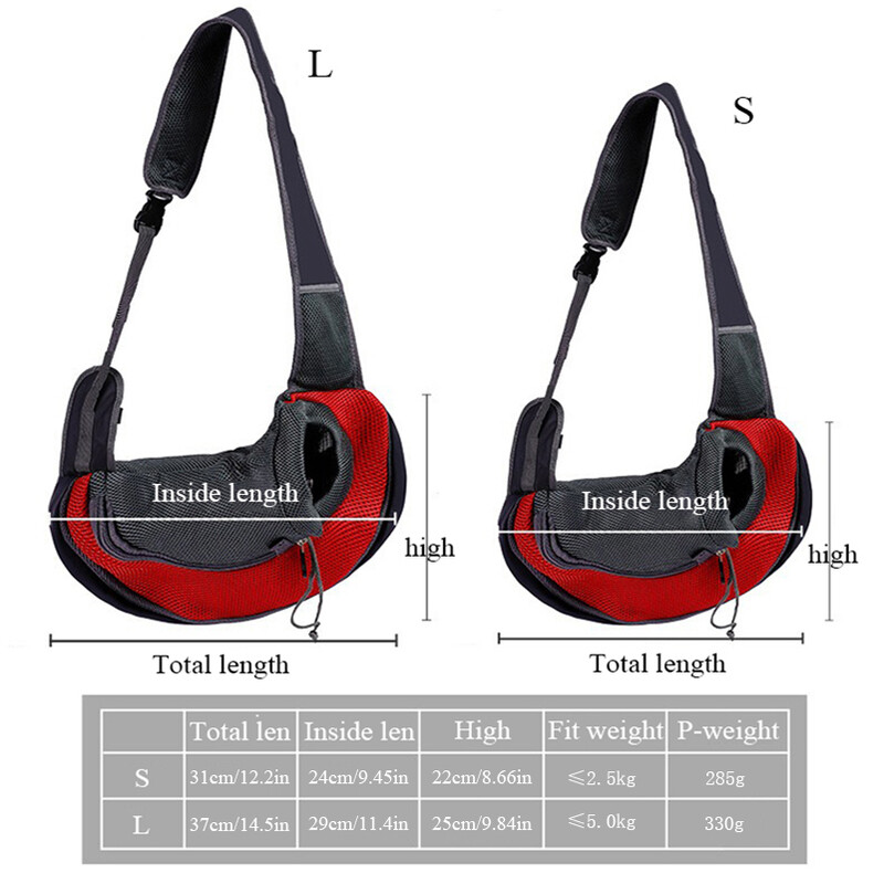 Geantă pentru câini, plasă respirabilă, rucsac pentru animale de companie, pentru câini mici și pisici, geantă de umăr de călătorie în aer liber, prietenoasă cu Chihuahua.