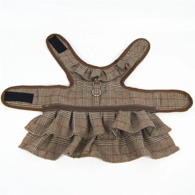 Žieminė šunų suknelė, petnešėlė Sijonas šuniui pavadėlis šuniuko kostiumai Jorkšyro Pomeranijos šnauceris pudelis mopsas Prancūzų buldogo drabužiai