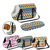 Spausdinti šunų nešioklė naminių gyvūnėlių kuprinė Jaukus minkštas šuniuko katės kačiuko peties krepšys Kelioniniai nešiojami stropų krepšiai, skirti Čihuahua mopsų šunims Produktas