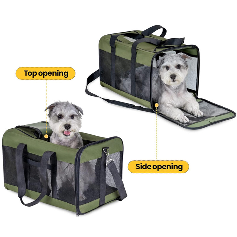 Kačių krepšiai Nešiojami šunų nešyklės krepšys, pralaidus orui, skirtas mažai nešiojamai sulankstomai rankinei Kelioninis naminių gyvūnėlių krepšys transportavimo krepšys