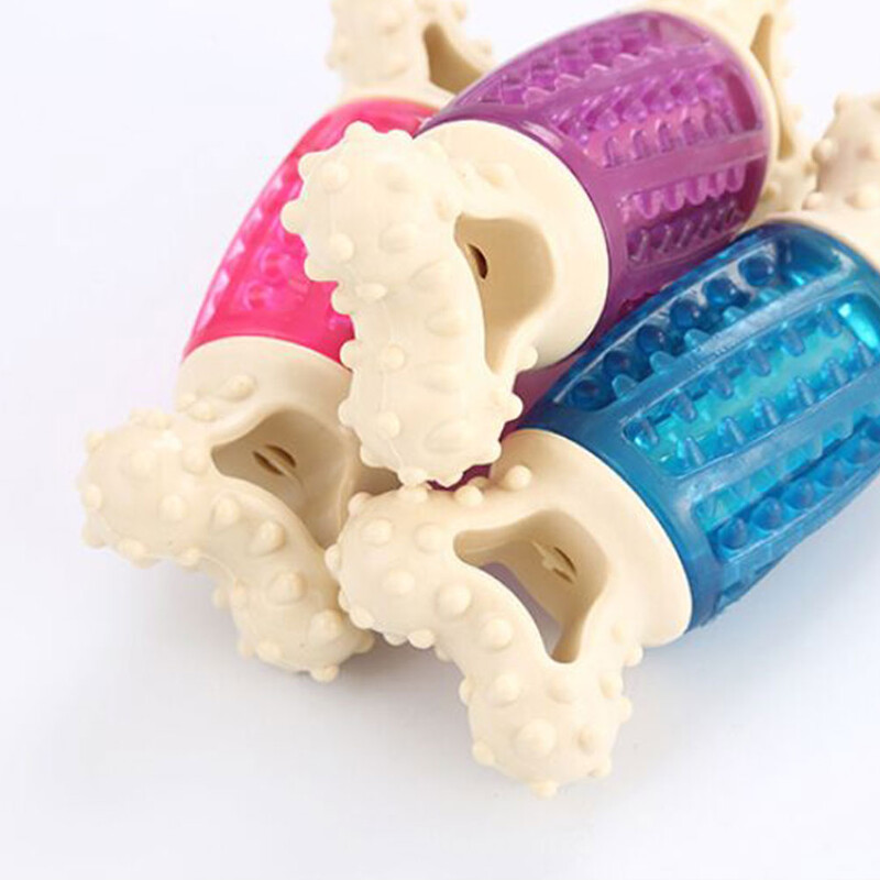 1 vnt. Mažo šuns veido raštas, kaulo formos naminių šunų žaislai Animacinių filmų garsas girgždantys žaislai Kramtomi įkandami žaislai naminių gyvūnėlių reikmenys (žalia)