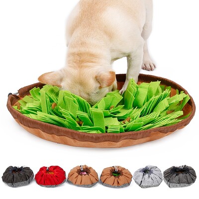 Pet Dog Snuffle Mat Nose Miris Training Sniffing Pad Dog Puzzle Toy Купа за бавно хранене Дозатор за храна Облекчаване на стреса Играчки за кучета