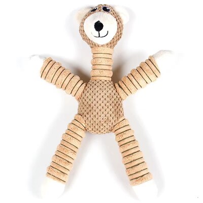 Šunų žaislai Girgždantys pliušiniai žaislai šunims Atsparūs dėvėjimuisi Atsparūs įkandimams Interaktyvūs naminių gyvūnėlių kimšiniai žaislai mažam vidutiniam dideliam šuniui