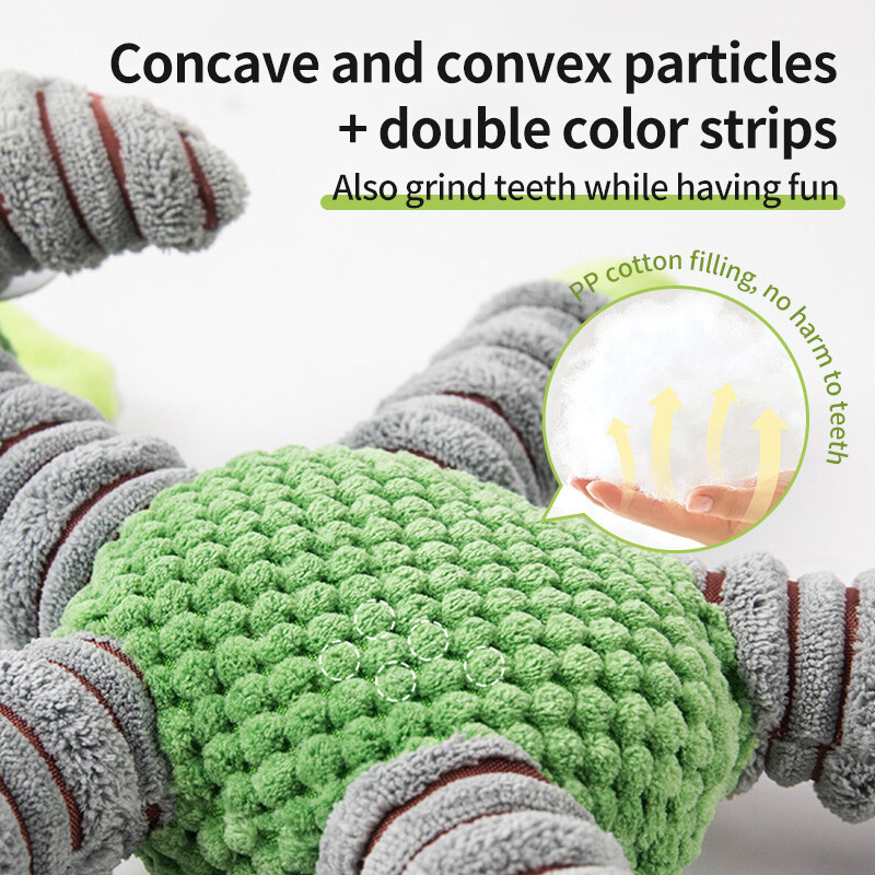 Šunų žaislai Girgždantys pliušiniai žaislai šunims Atsparūs dėvėjimuisi Atsparūs įkandimams Interaktyvūs naminių gyvūnėlių kimšiniai žaislai mažam vidutiniam dideliam šuniui