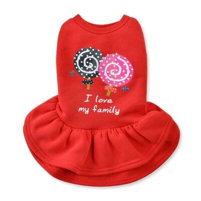 Laisvalaikio šunų suknelė Minkštas šunų sijonas megztinis Fleece Dog Saldus sijonas šunų liemenė Suknelė Patogus šunų princesės kostiumas Ruduo