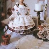 NAUJA šuo Lolita Suknelė Pet Mada Drabužiai princesė šuo Miela Čihuahua Print Balta suknelė