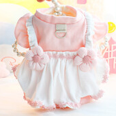 Princešu kleita suņiem un kaķiem, jauki svārki mājdzīvniekam, čivavas ziemas kleita, princeses apģērbi, bišons, pūdeļu suņa kleita