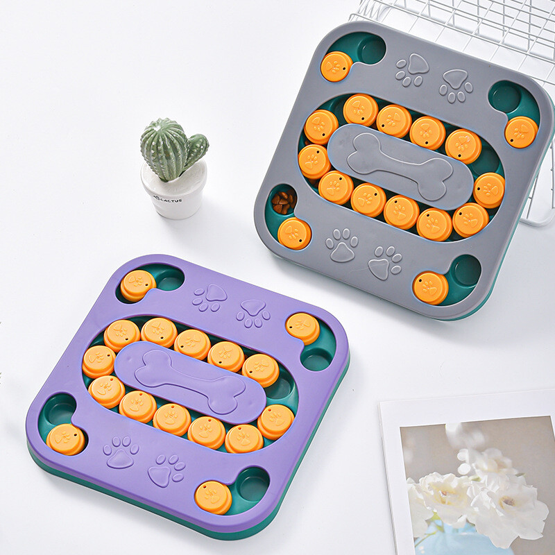 Câini Puzzle Jucării Slow Feeder Interactiv Creștere Puppy IQ Dozator de alimente Mănâncă încet Bol antiderapant Pet Cat Cat Dog Training
