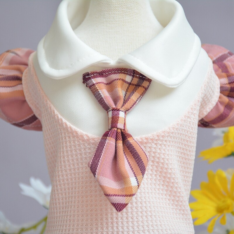 Rochii pentru câini în carouri Hanorac pentru câini Haine pentru animale de companie Cățelușă Fată Fusta respirabilă Rochie pentru câini Ținute Îmbrăcăminte Câine Pisică Costum pentru animale de companie