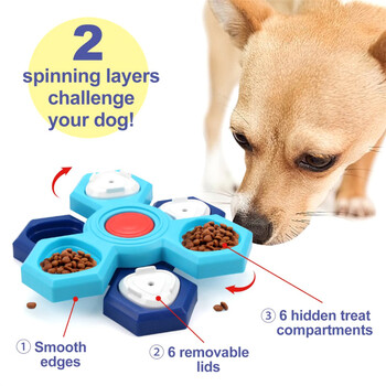 Dog Puzzle Toys Interactive Treat Dispensing Pet Slow Feeder for Small Large Dog Puppy Enrichment IQ Training Dog Treat Puzzle