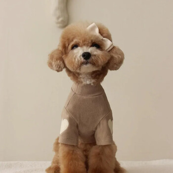 Love Winter Warm Pet Dog Ρούχα Βάσης Πουκάμισο Χαριτωμένο Love Bear Teddy Yorkshire Hoodie Cat Ζεστά ρούχα Ζεστά ρούχα σχεδιαστής για κουτάβι