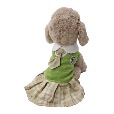 Mājdzīvnieku suņu apģērbi JK džemperkleita Teddy Corgi Fa Doubi Bear pavasarim un rudenim Ērts, gudrs kaķu apģērbs