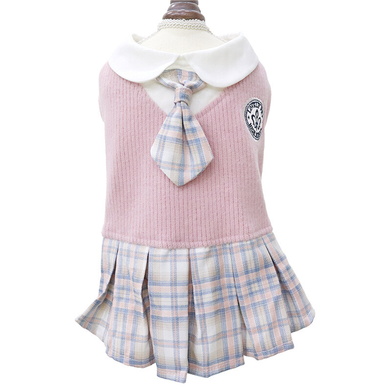 Mājdzīvnieku suņu apģērbi JK džemperkleita Teddy Corgi Fa Doubi Bear pavasarim un rudenim Ērts, gudrs kaķu apģērbs