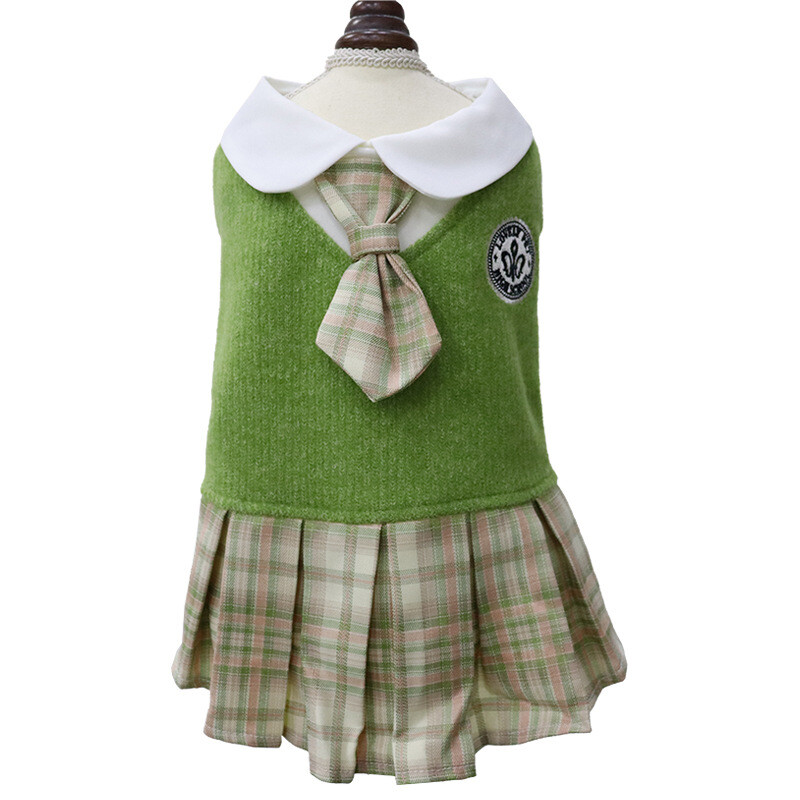 Mājdzīvnieku suņu apģērbi JK džemperkleita Teddy Corgi Fa Doubi Bear pavasarim un rudenim Ērts, gudrs kaķu apģērbs