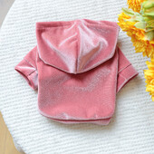 Drabužiai šunims su gobtuvu Žieminiai solidūs naminių gyvūnėlių drabužių megztiniai mažiems šunims York šuniuko sportinių marškinėlių kostiumas pilkas mėlynas naminių gyvūnėlių megztinis