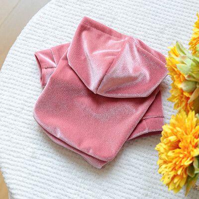 Drabužiai šunims su gobtuvu Žieminiai solidūs naminių gyvūnėlių drabužių megztiniai mažiems šunims York šuniuko sportinių marškinėlių kostiumas pilkas mėlynas naminių gyvūnėlių megztinis