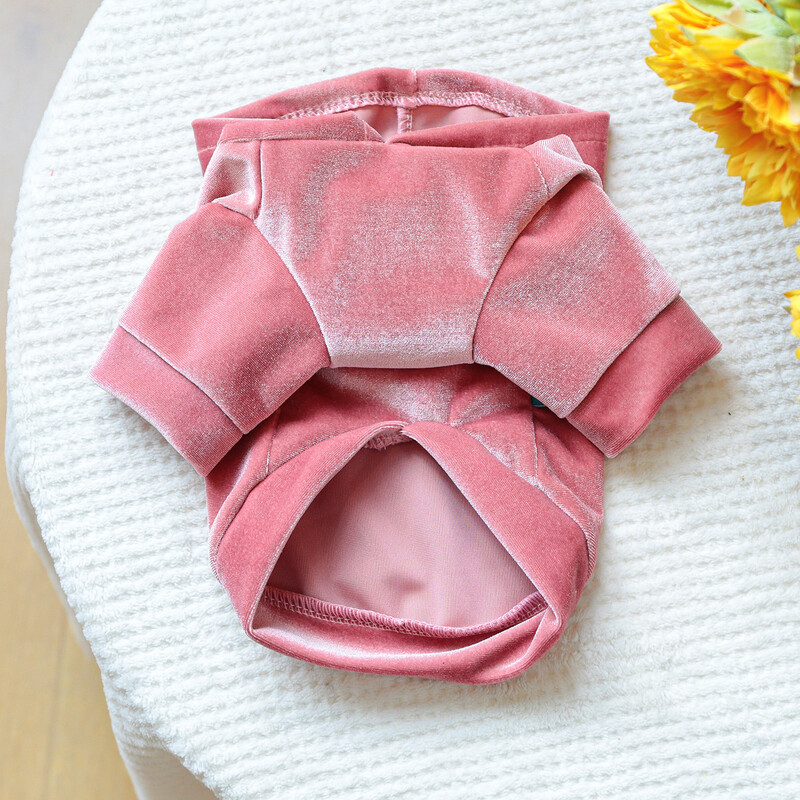 Drabužiai šunims su gobtuvu Žieminiai solidūs naminių gyvūnėlių drabužių megztiniai mažiems šunims York šuniuko sportinių marškinėlių kostiumas pilkas mėlynas naminių gyvūnėlių megztinis