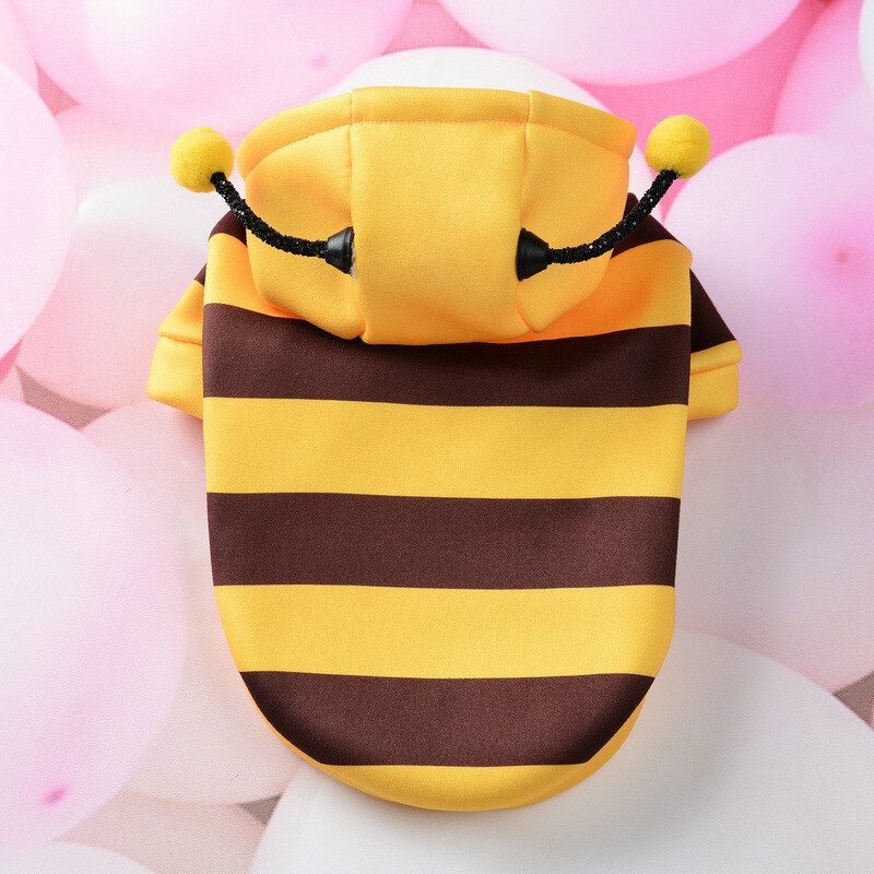 Mieli naminių gyvūnėlių kostiumai megztiniai šunims drabužiai mažiems šunims katėms kačių megztukai Bitės augintiniai šuniukų paltai Drabužiai Apranga vilna Chihuahua meškiukas