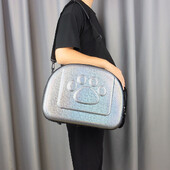 Geantă de transport pentru animale de companie pliabilă din EVA, portabilă, în aer liber, pentru călătorie pentru câini mici, cutie pentru animale de companie, cățeluș, pisică, geantă curele de umăr