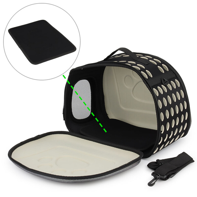 Geantă de transport pentru animale de companie pliabilă din EVA, portabilă, în aer liber, pentru călătorie pentru câini mici, cutie pentru animale de companie, cățeluș, pisică, geantă curele de umăr