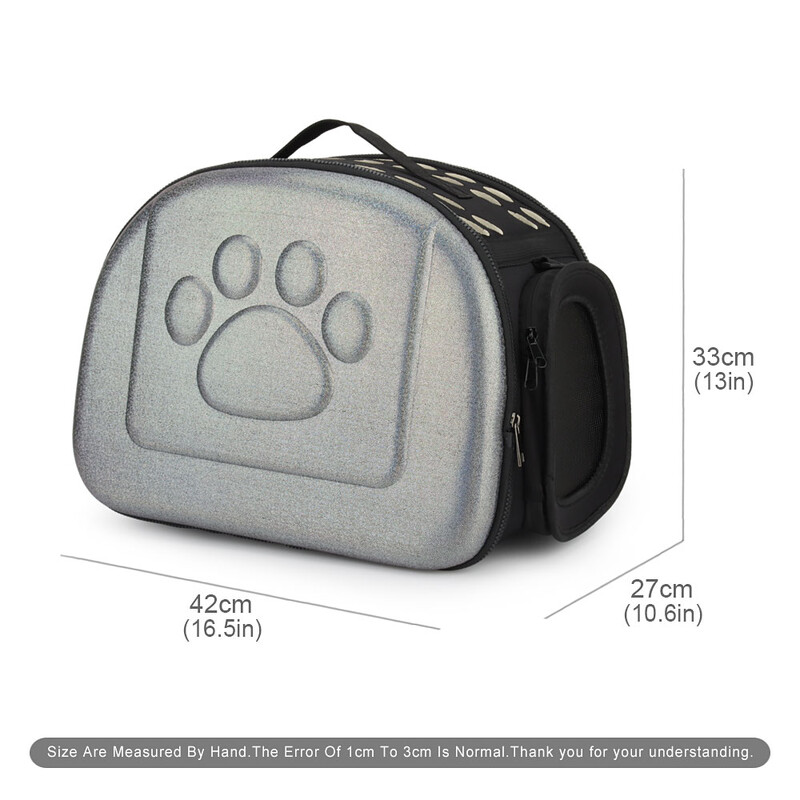 Geantă de transport pentru animale de companie pliabilă din EVA, portabilă, în aer liber, pentru călătorie pentru câini mici, cutie pentru animale de companie, cățeluș, pisică, geantă curele de umăr