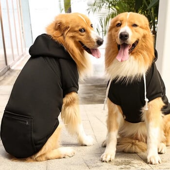 Big Dog Hoodies Φθινοπωρινές και χειμερινές κουκούλες με φερμουάρ για κατοικίδια για μεγάλα μεσαίου μεγέθους ρούχα για σκύλους Ρούχα για κατοικίδια