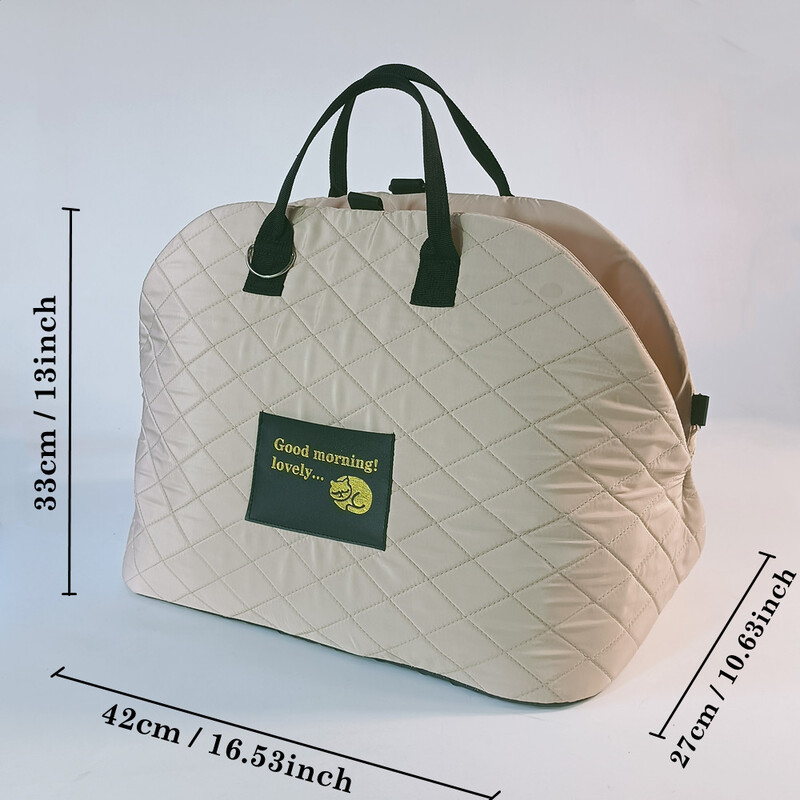 Kačių nešioklė šunų vežimėlis naminiams gyvūnėliams iki 11 lbs, minkštas šoninis kačių krepšys gyvūnų vežėjas Kelioniniai šuniukų vežimėliai, neslystantys šunų nešikliai