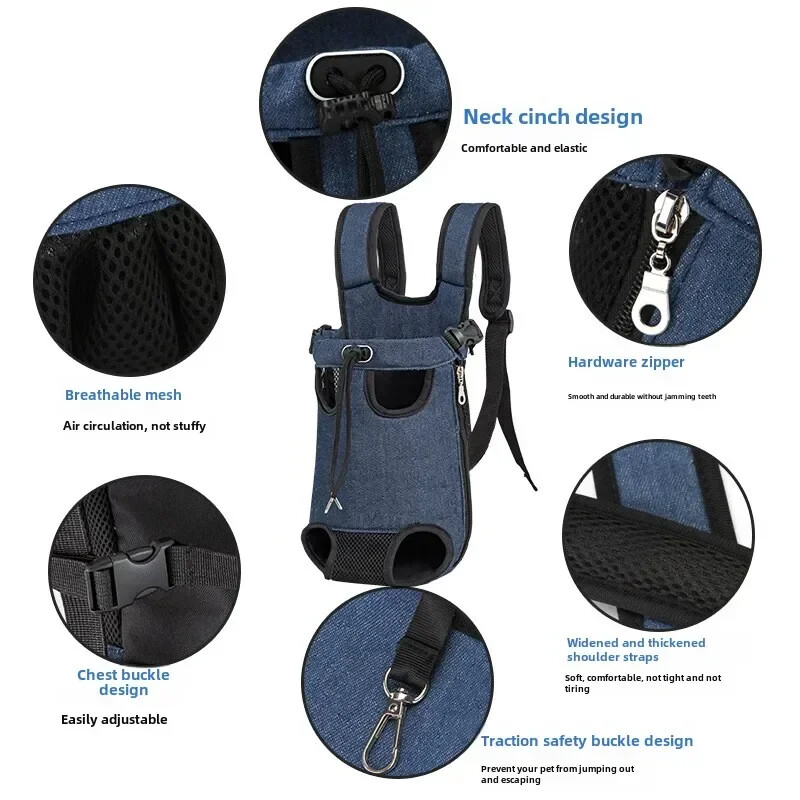 Reguliuojama naminių šunų kuprinė Lauko Kelioninė Kačių Nešiojamoji Krepšys Mažiems Šunims Kvėpuojantis pečių šuniukas Kedi Nešiojimo krepšiai Naminių gyvūnėlių produktai
