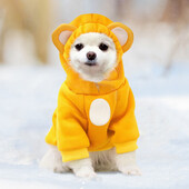 Lemmikloomade riided Koerte kapuutsiga dressipluus soe mantel Kassi kampsun Külma ilmaga kostüüm kutsikale Suur väike keskmine koer Kassi riided