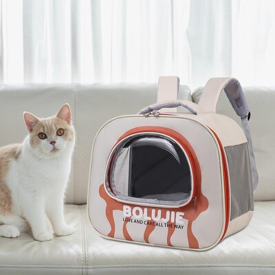 Šuns krepšys permatomas langas Unikalus kvėpuojantis petnešėlė Praktiškas kelioninis krepšys augintiniui